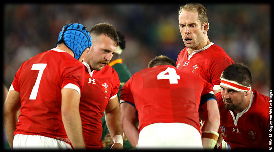Wales v South Africa AWJ rallies his troops RWC2019